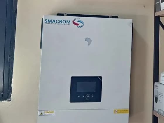 Hybrid inverter delivered and mounted, ready for wiring